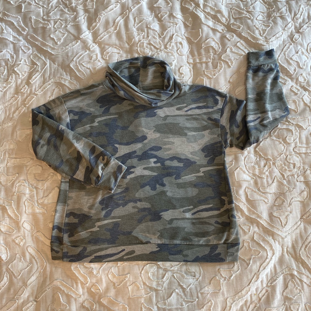 Camo Turtle Neck Tee By Soprano